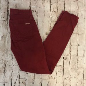 Hudson Jeans Women's Skinny Jeans in Red